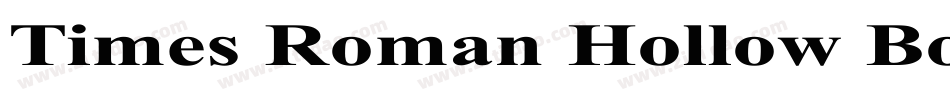 Times Roman Hollow Bold字体转换